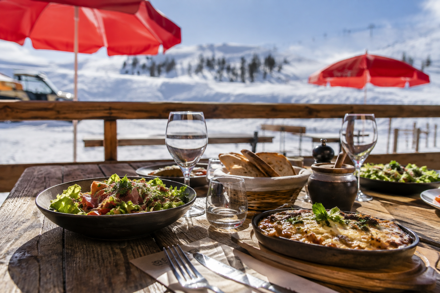 Une table au soleil